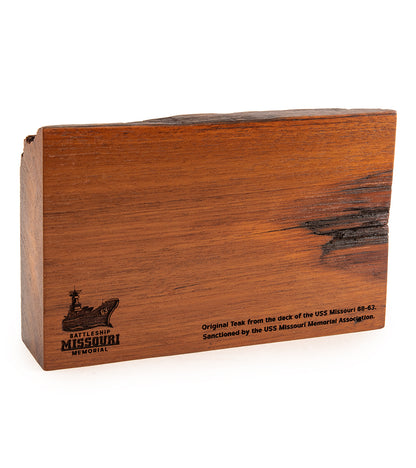 USS Missouri Commemorative Teak Plank without Plug Hole