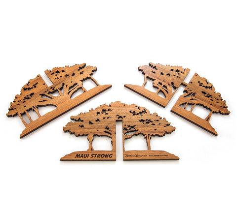 Koa 3D Lahaina Banyan Tree Table Top Display