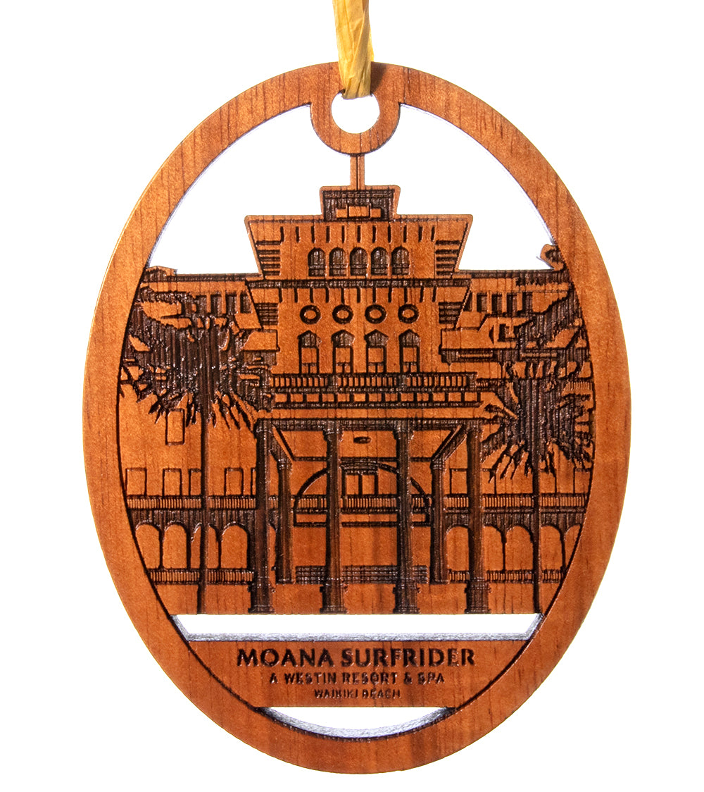 Koa Flat Ornament - Moana Surfrider Hotel