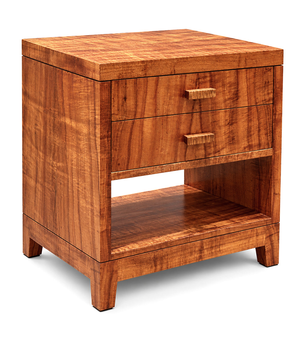 Moana Nightstand, 2 Drawers and Shelf
