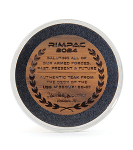 USS Missouri Teak Challenge Coin "RIMPAC 2024"