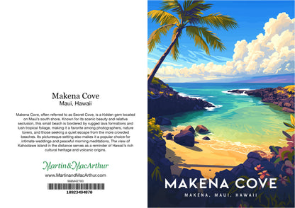 Greeting Card "Makena Cove, Maui" Hawaii Travel Art