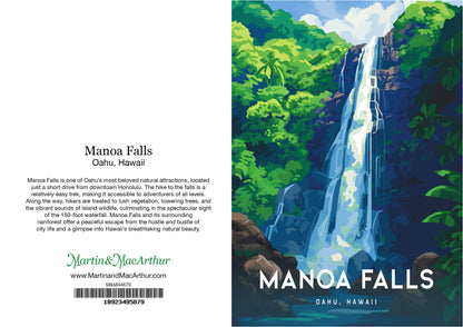 Greeting Card "Manoa Falls, Oahu" Hawaii Travel Art