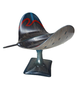 Wood Sculpture "Manta" by Rock Cross
