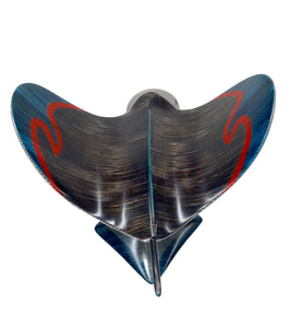 Wood Sculpture "Manta" by Rock Cross