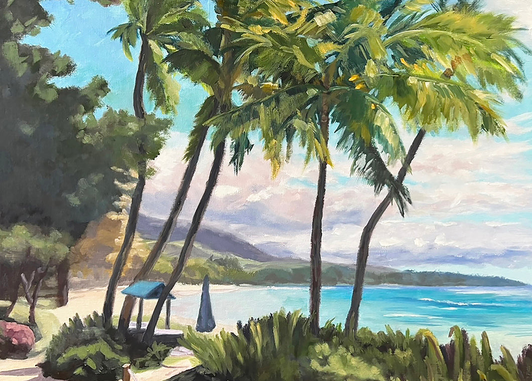 Kaʻanapali Palms by Laurie Miller