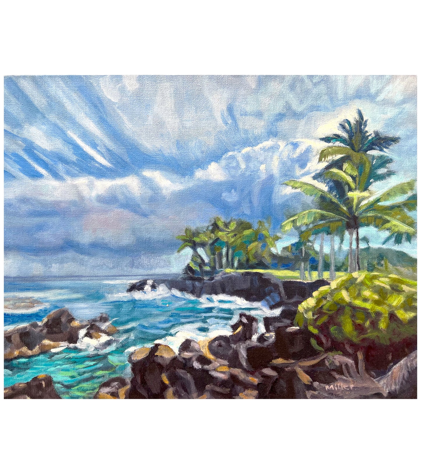 Ke'anae Peninsula Glow by Laurie Miller