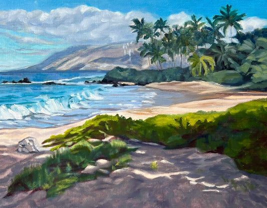 Playa de la “boda” de Palauea por Laurie Miller 