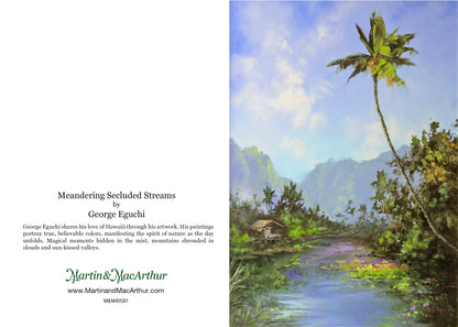 Greeting Card "Meandering Secluded Streams" by George Eguchi