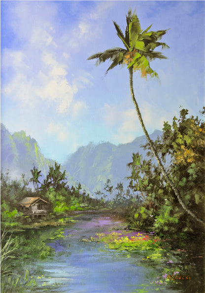 Greeting Card "Meandering Secluded Streams" by George Eguchi