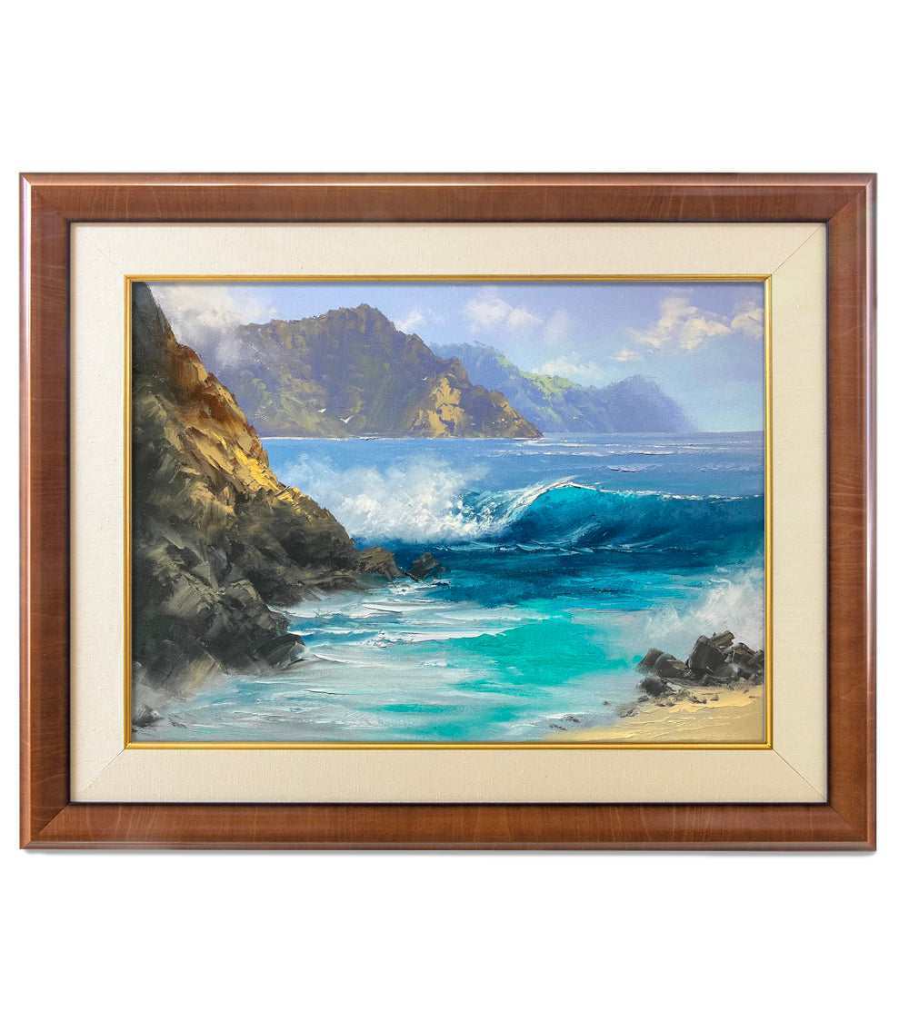 Original Painting: Mesmerized by Turquoise Waters by George Eguchi