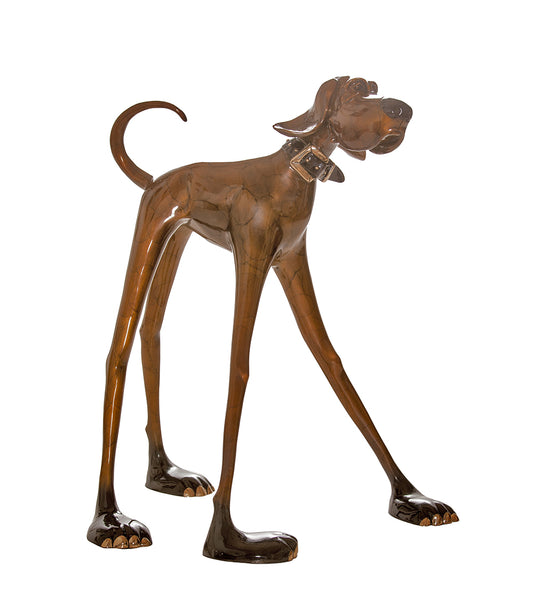 Bronze Sculpture "Middle Stretch" by Marty Goldstein