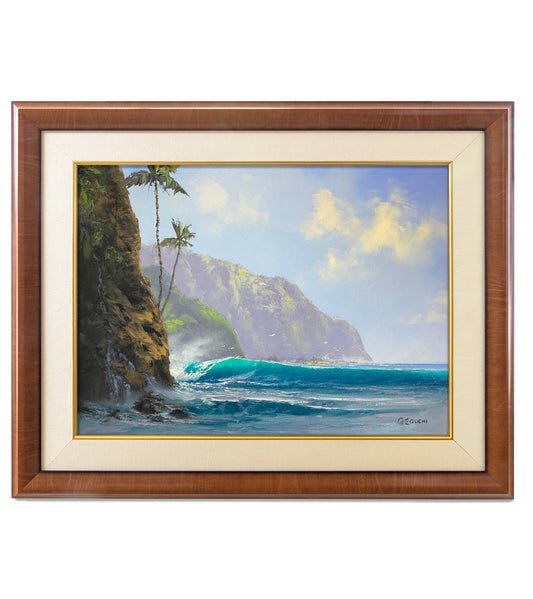 Original Painting: Morning Light, Azure Waters by George Eguchi