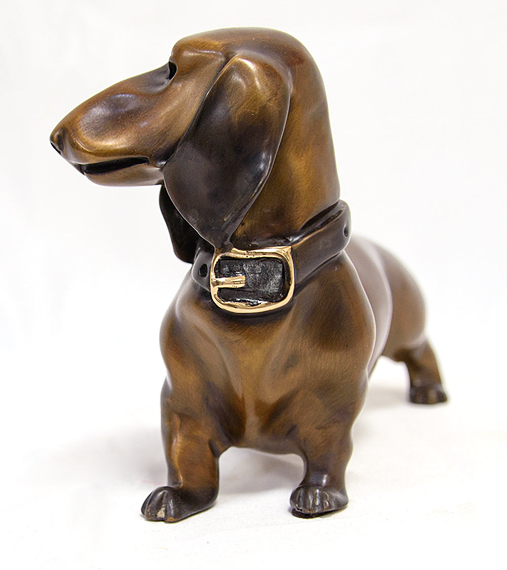Bronze Sculpture "Mr. Weenie" by Marty Goldstein