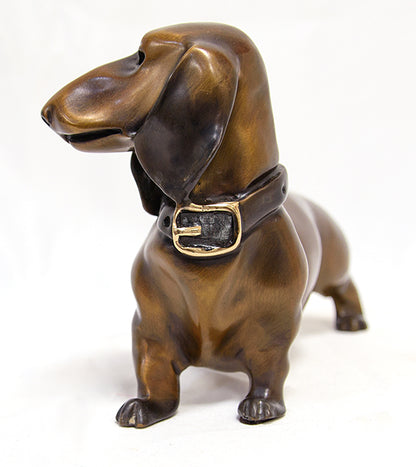 Bronze Sculpture "Mr. Weenie" by Marty Goldstein