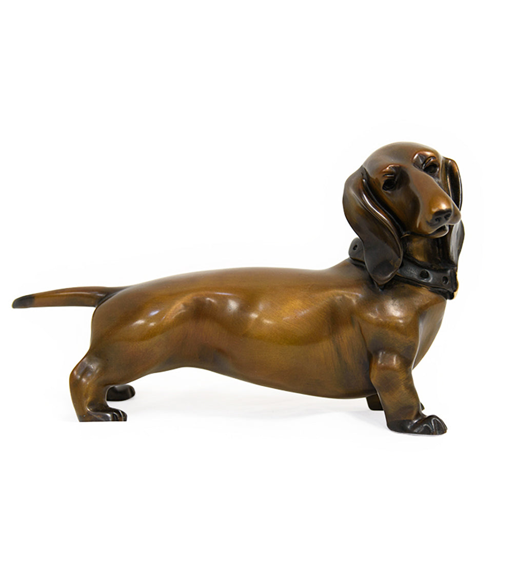 Bronze Sculpture "Mr. Weenie" by Marty Goldstein