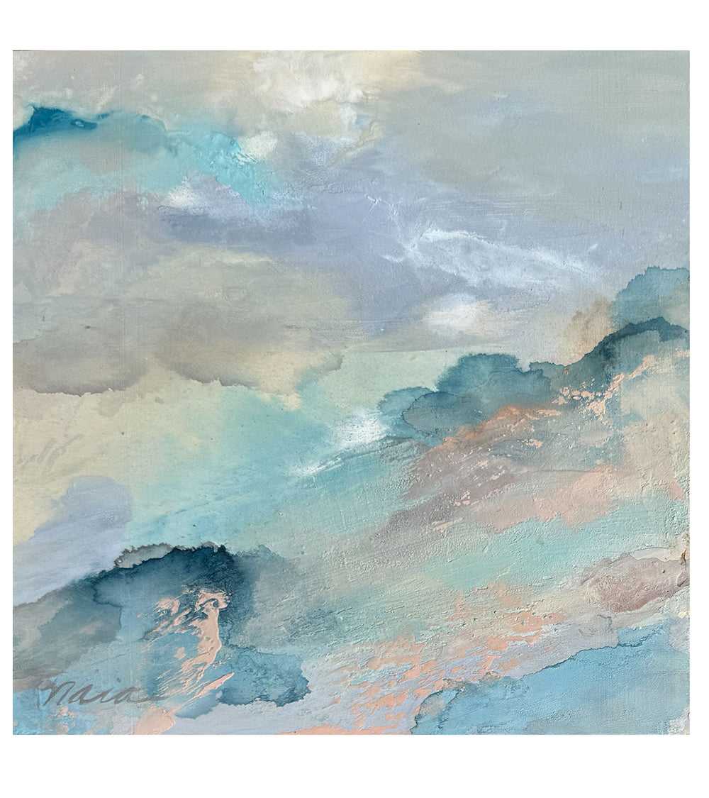 ナイア・ナカイ作「海の夢（二連画）」