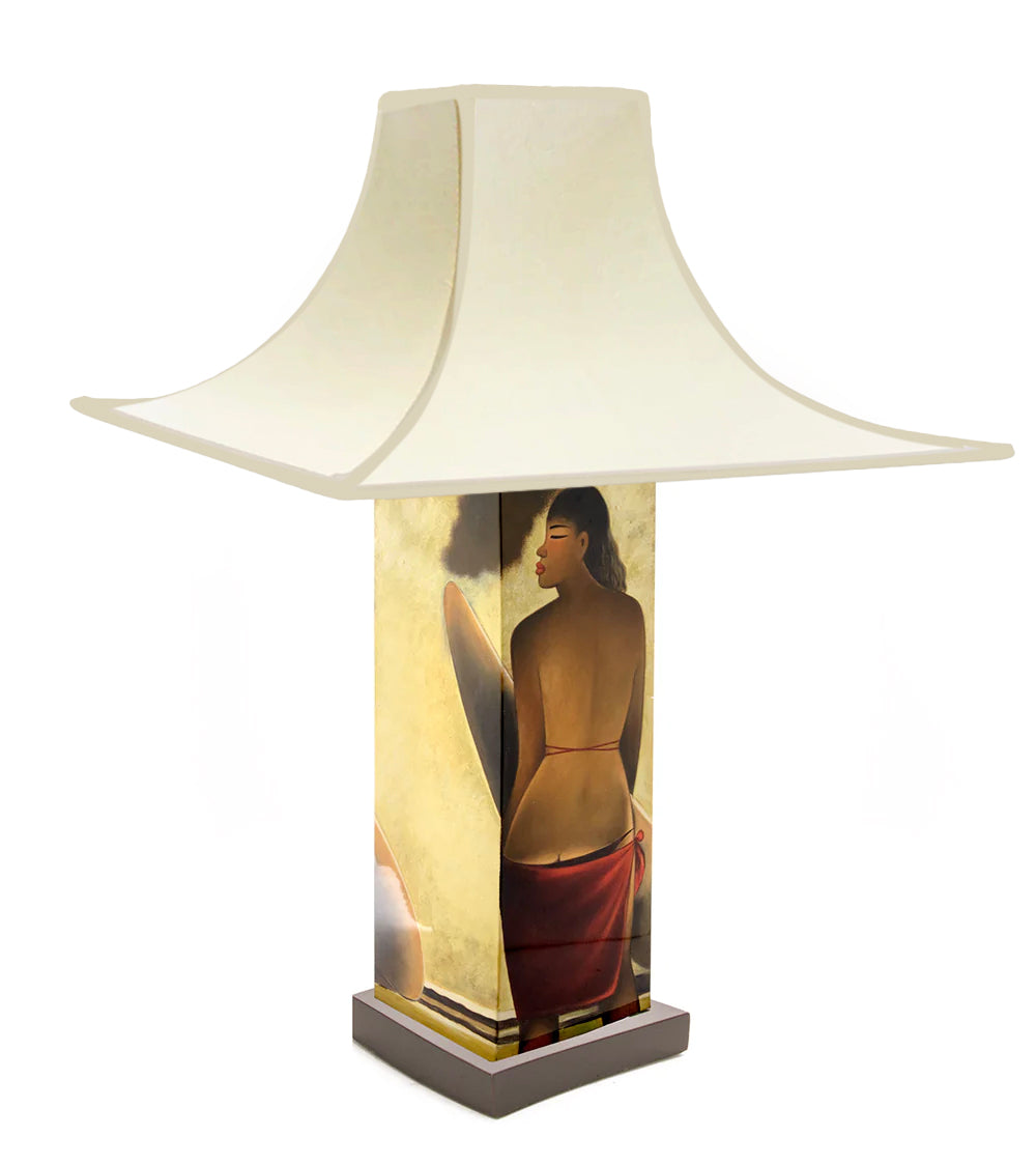 Red Skirt Table Lamp by Tim Nguyen