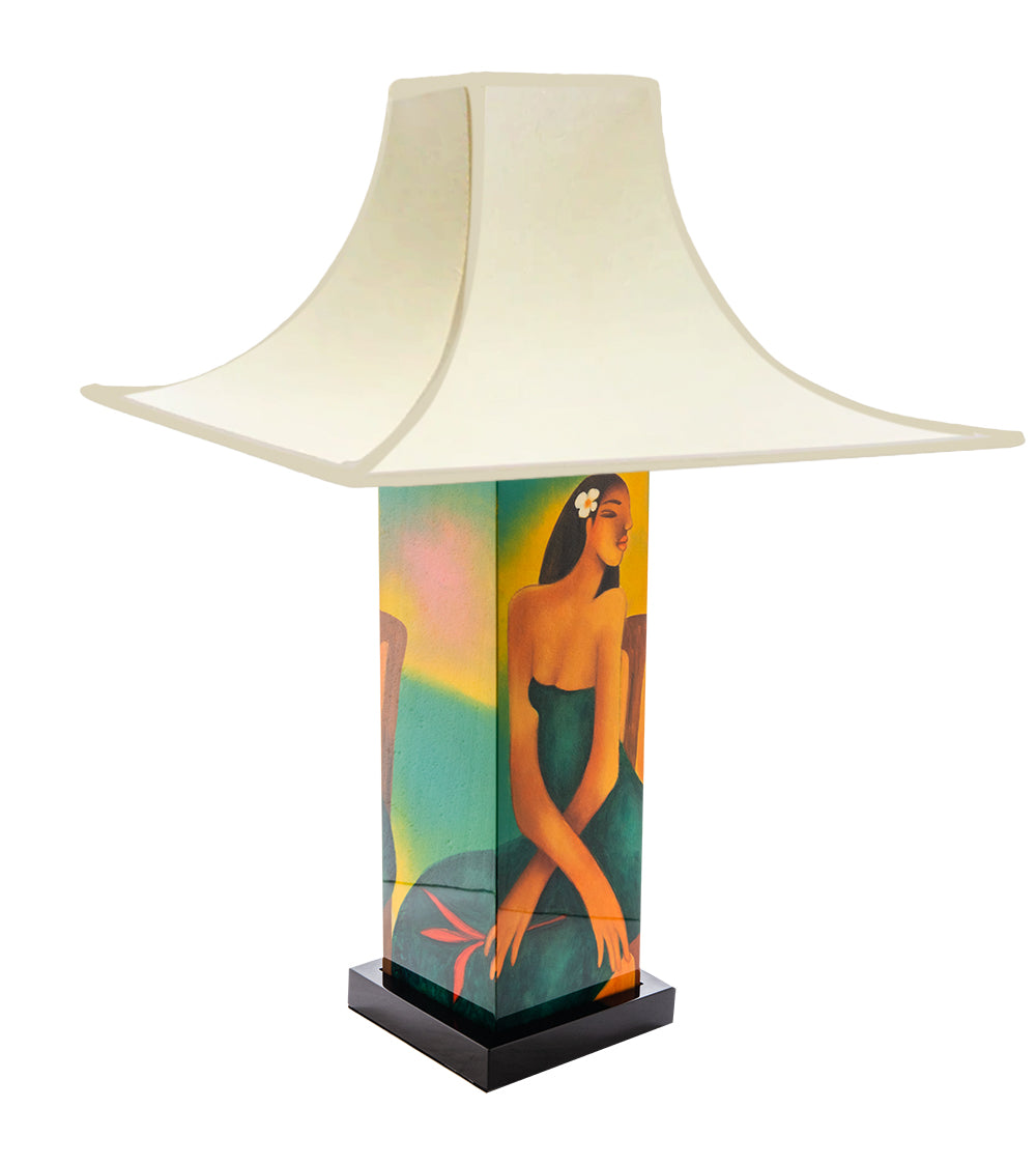 レッド Ti リーフ テーブルランプ by Tim Nguyen