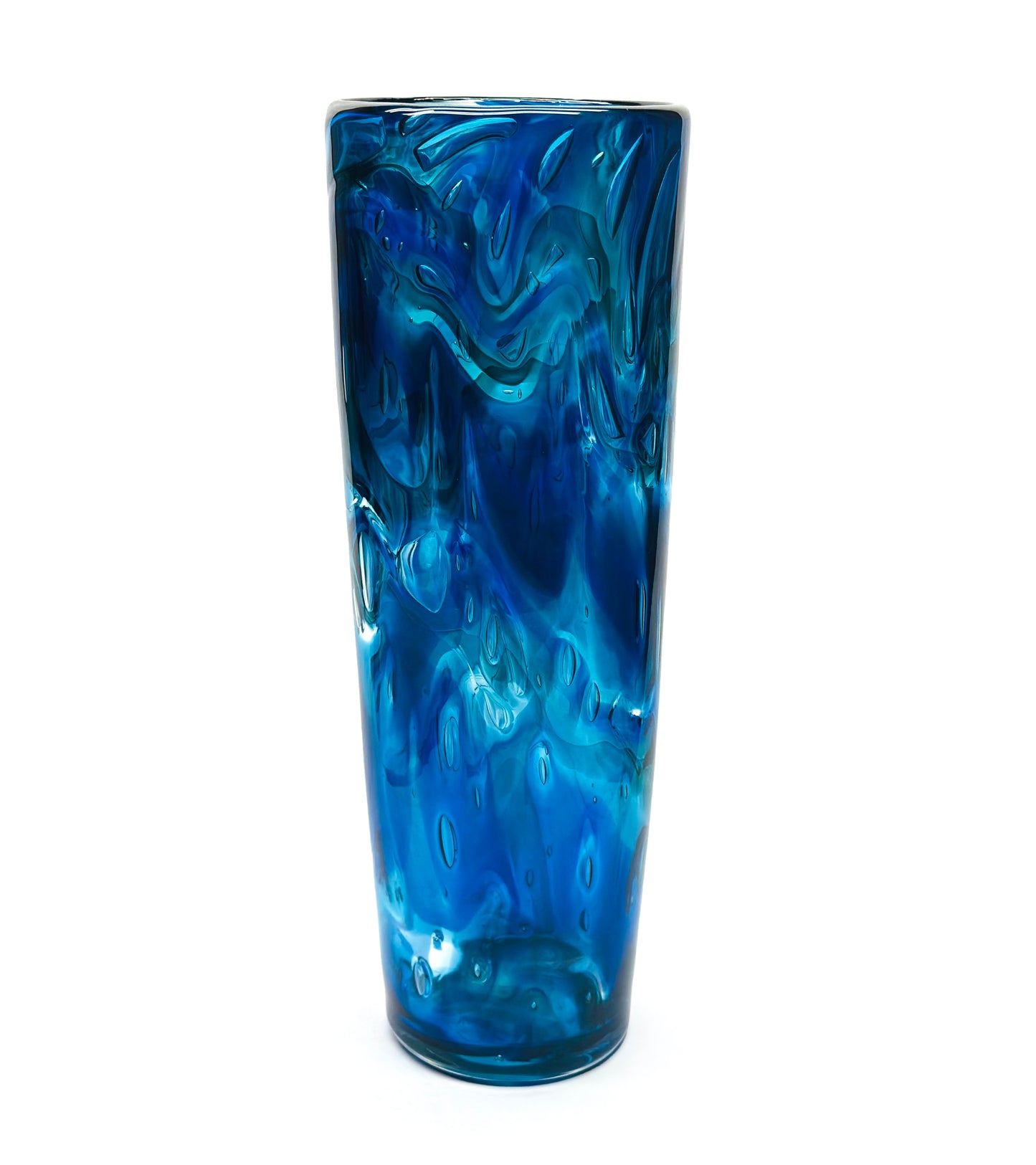 Glass Vessel "Ocean Current" by Jonathan Swanz