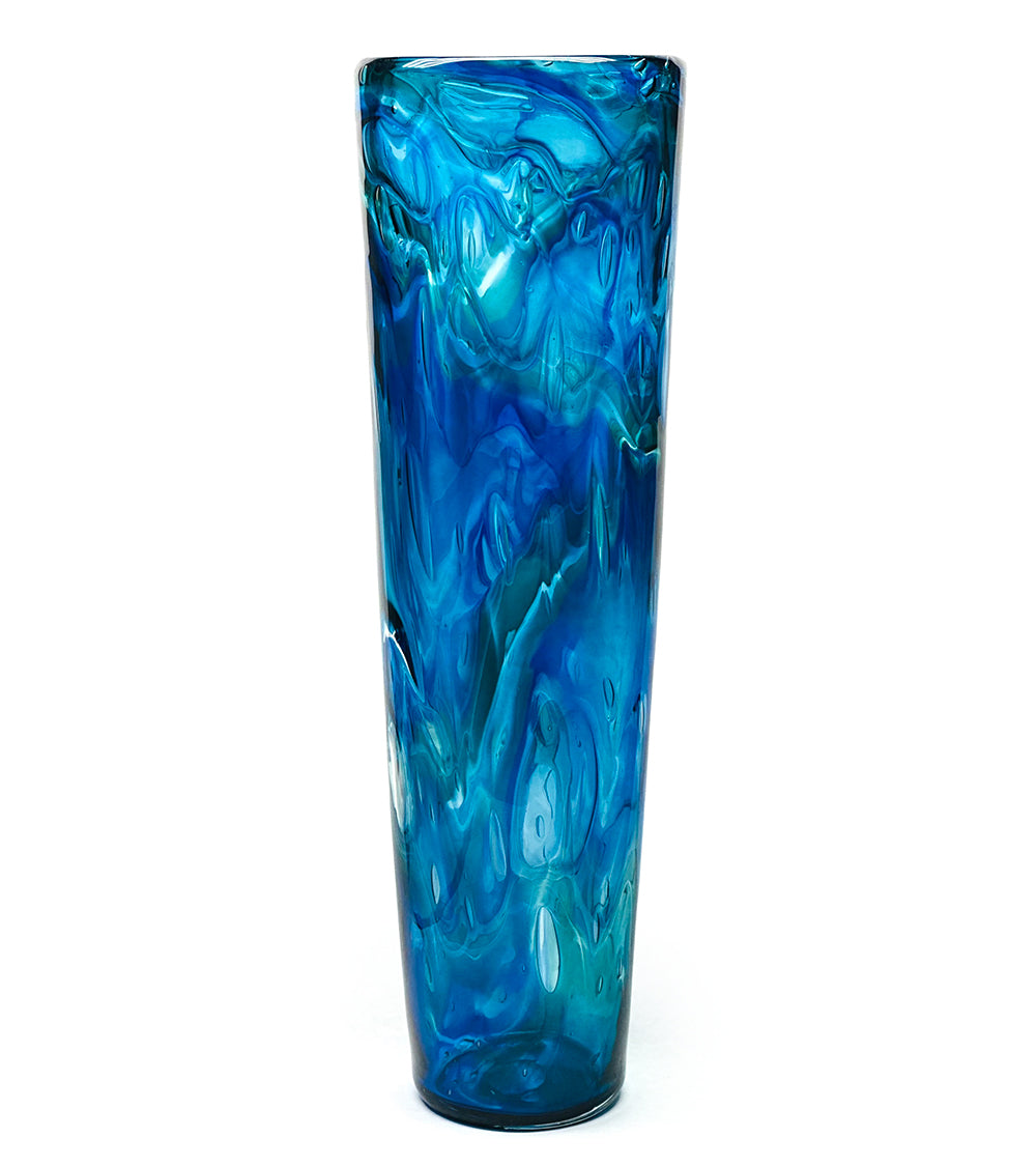 Glass Vessel "Ocean Current" by Jonathan Swanz