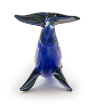 Glass Sculpture "Large Whale" by Luke Olsen