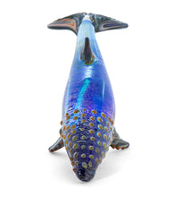 Glass Sculpture "Large Whale" by Luke Olsen