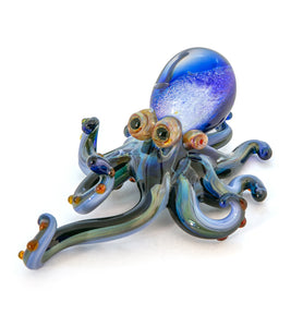 Glass Sculpture "Large Octopus" by Luke Olsen