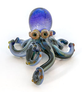 Glass Sculpture "Large Octopus" by Luke Olsen