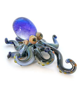 Glass Sculpture "Large Octopus" by Luke Olsen