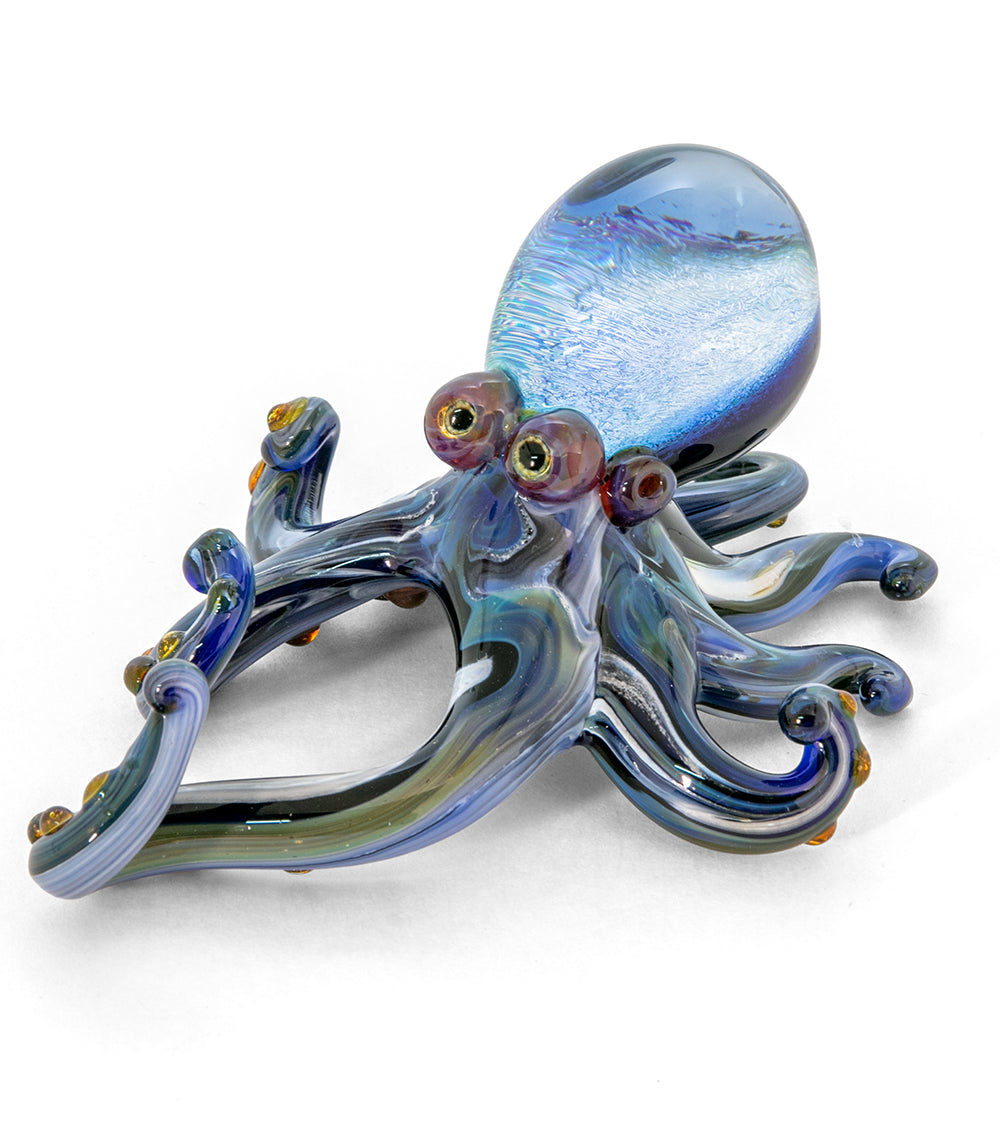 Escultura de vidrio "Pulpo grande" de Luke Olsen