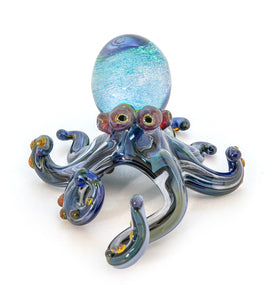 Glass Sculpture "Large Octopus" by Luke Olsen