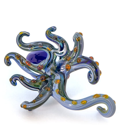 Escultura de vidrio "Pulpo grande" de Luke Olsen