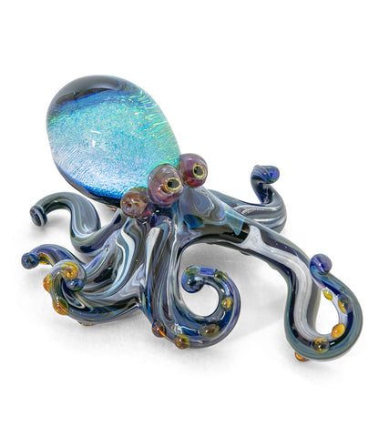 Escultura de vidrio "Pulpo grande" de Luke Olsen