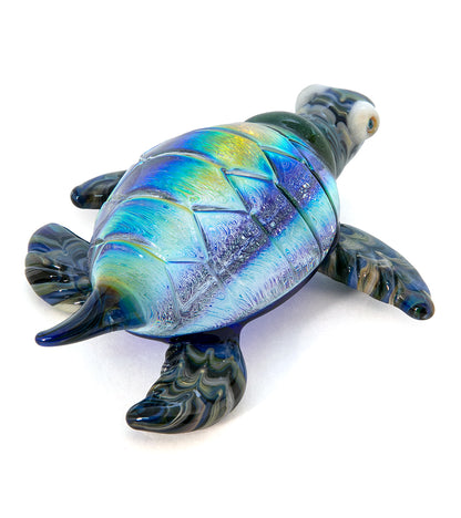 Escultura de vidrio "Gran Tortuga" de Luke Olsen