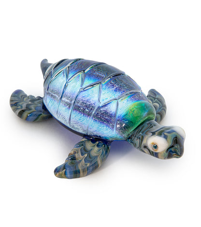 Escultura de vidrio "Gran Tortuga" de Luke Olsen
