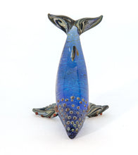 Glass Sculpture "Small Whale" by Luke Olsen