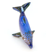 Glass Sculpture "Small Whale" by Luke Olsen