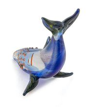 Glass Sculpture "Small Whale" by Luke Olsen