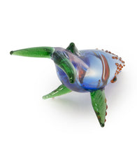 Glass Sculpture "Small Whale" by Luke Olsen