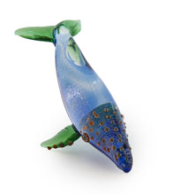 Glass Sculpture "Small Whale" by Luke Olsen