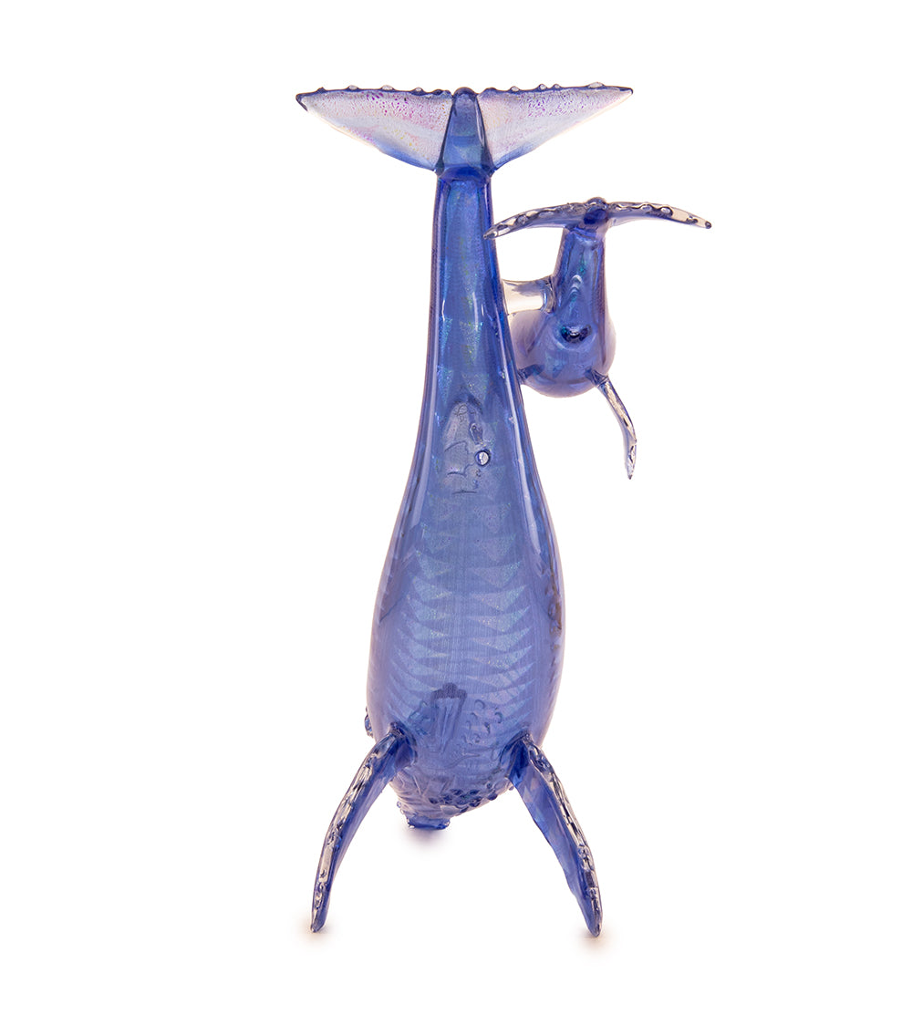 Glass and Wood Sculpture XL "Mother & Calf" by Luke Olsen