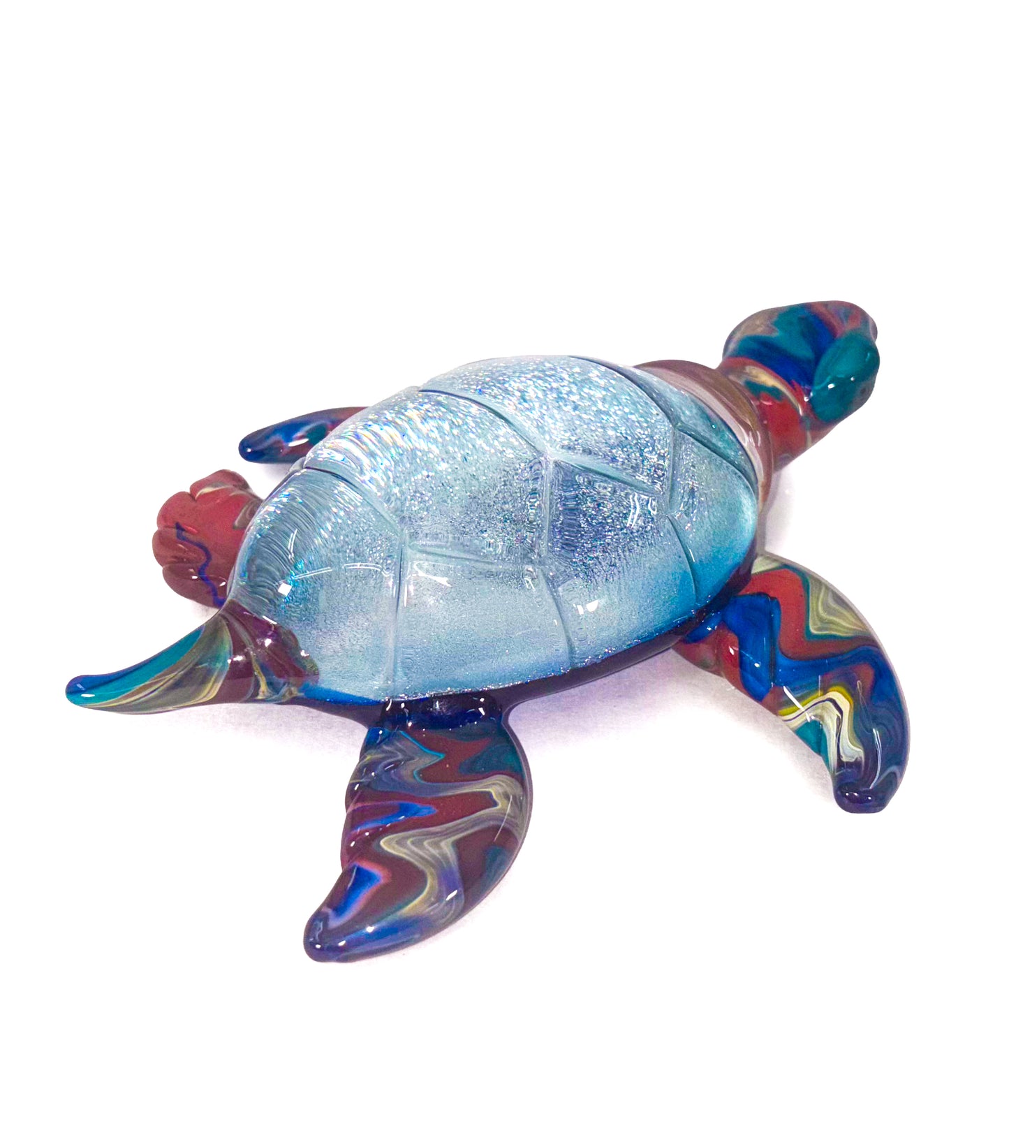 Glass Sculpture "Extra Large Turtle" by Luke Olsen