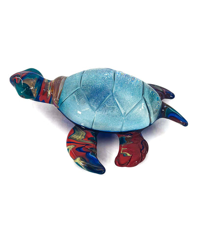Glass Sculpture "Extra Large Turtle" by Luke Olsen