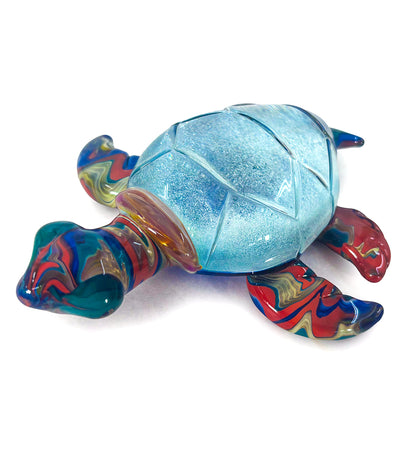 Glass Sculpture "Extra Large Turtle" by Luke Olsen