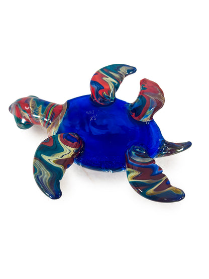 Glass Sculpture "Extra Large Turtle" by Luke Olsen