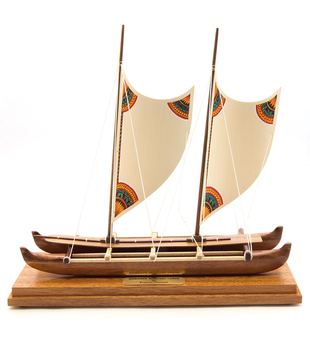 Canoa Koa de 11,5”L "Canoa de viaje hawaiana - Polinesia" de Francis Pimmel