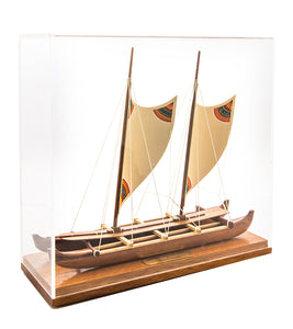 Koa 11.5”L Canoe "Hawaiian Voyage Canoe - Polynesian" by Francis Pimmel