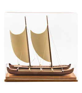 Koa 11.5”L Canoe "Hawaiian Voyage Canoe - Polynesian" by Francis Pimmel