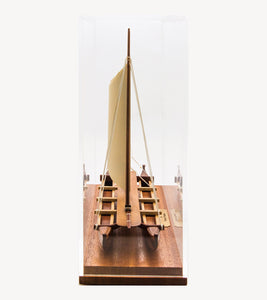 Koa 11.5”L Canoe "Hawaiian Voyage Canoe - Polynesian" by Francis Pimmel
